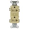 Hubbell Wiring Device-Kellems Straight Blade Receptacle, 5-20R, 20 A, 125V AC, 2 Pole, 3 Wire, Grounded BR20C2I - alternate 2
